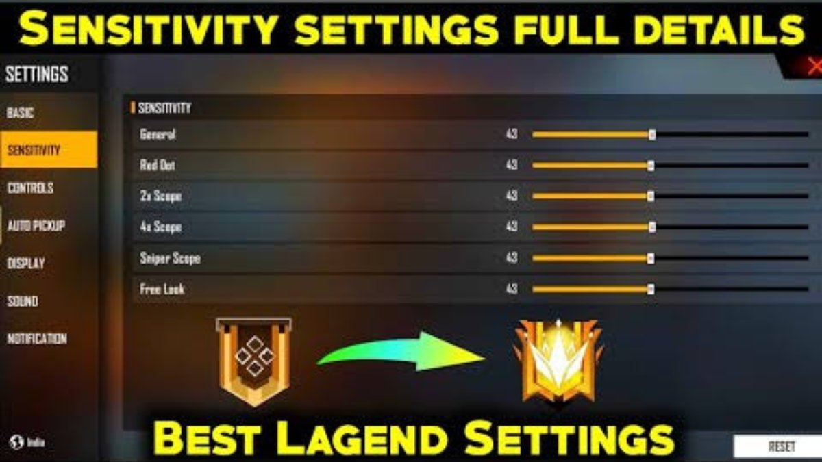 Free Fire Sensitivity Settings