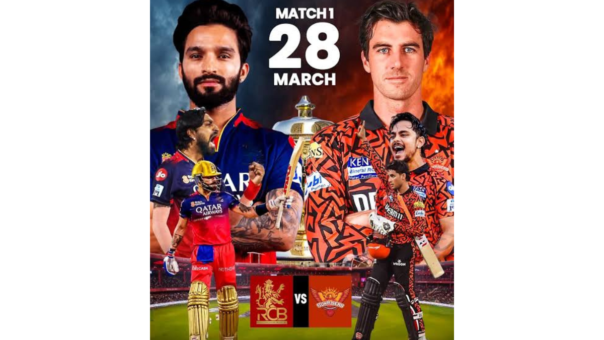 IPL 2026 Opening Match RCB vs SRH 28 March
