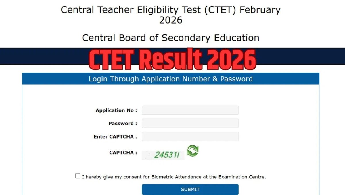 CTET Result 2026 live