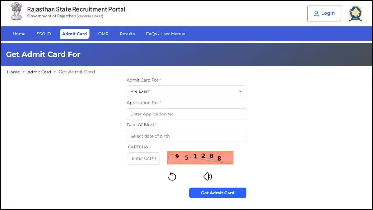 RPSC SI Admit Card 2026