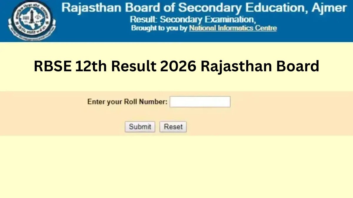 RBSE 12th Result 2026
